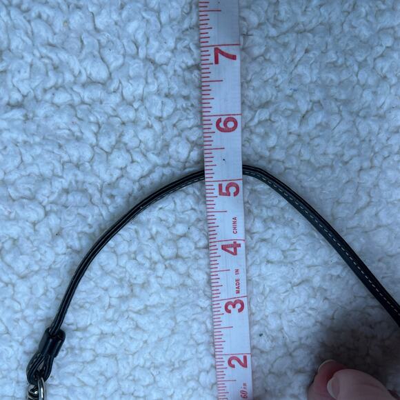 Black Small Faux Leather Wristlet - Picture 7 of 7
